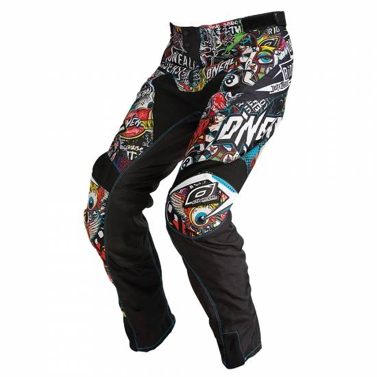 ONeal Mayhem Crank Black Multi Motocross Pants | MD Racing Products
