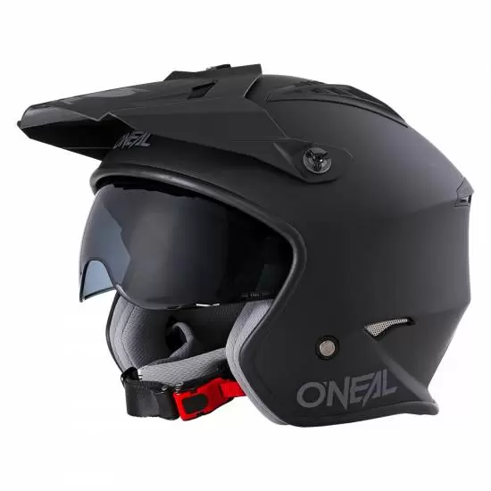 ONeal Volt Solid Black Open Face Helmet MD Racing Products