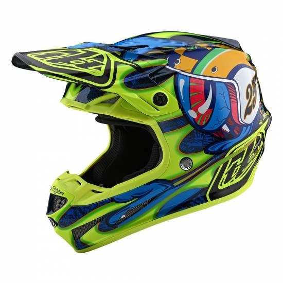 NEW Troy Lee Designs 2018 Mx SE4 Composite Factory Navy TLD Motocross Helmet