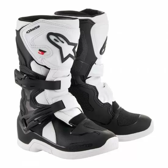 Alpinestars Youth Tech 3S Motocross Boots Black White