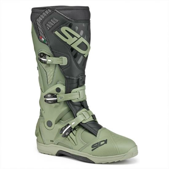 SIDI CrossAir Army Black MX Boots MD Racing Products