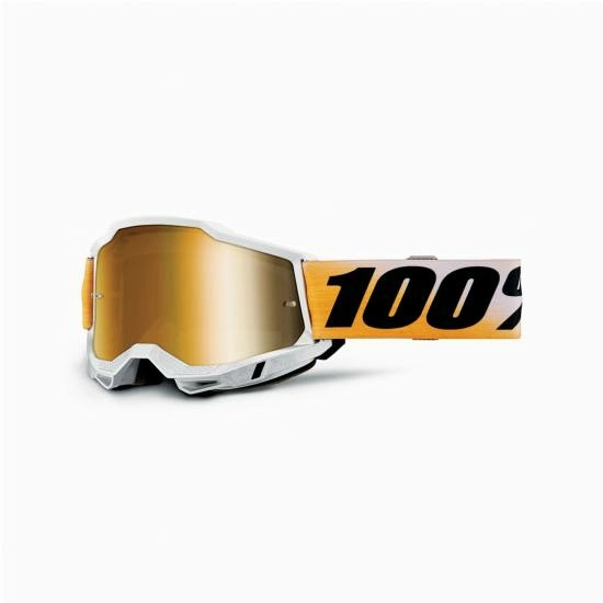 100 Accuri 2 Shiv True Gold Mirror Lens Goggles MD Racing Products