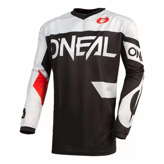 ONeal Element Racewear Black White Motocross Jersey MD Racing Products