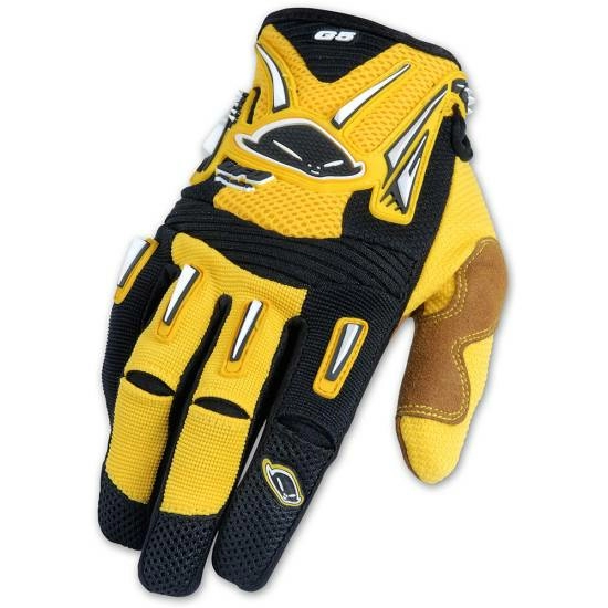 Yellow motocross gloves clearance