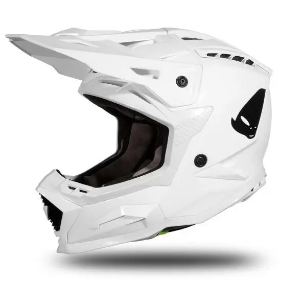 UFO Echus White Gloss Motocross Helmet MD Racing Products