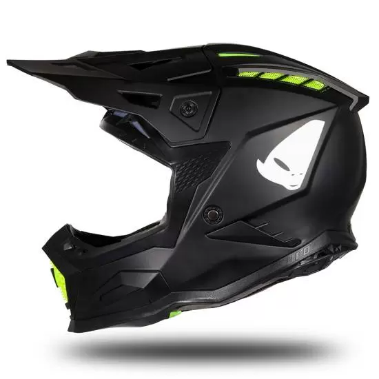 UFO Echus Black Matt Motocross Helmet MD Racing Products