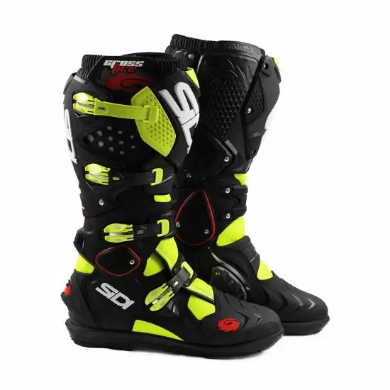 Sidi Crossfire 2 SRS Boots Yellow Fluo Black Off Road Boots MD Racing Products