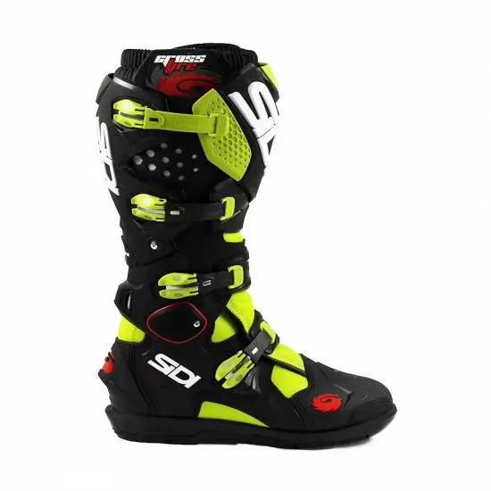 Sidi Crossfire 2 SRS Boots Yellow Fluo Black Off Road Boots MD Racing Products