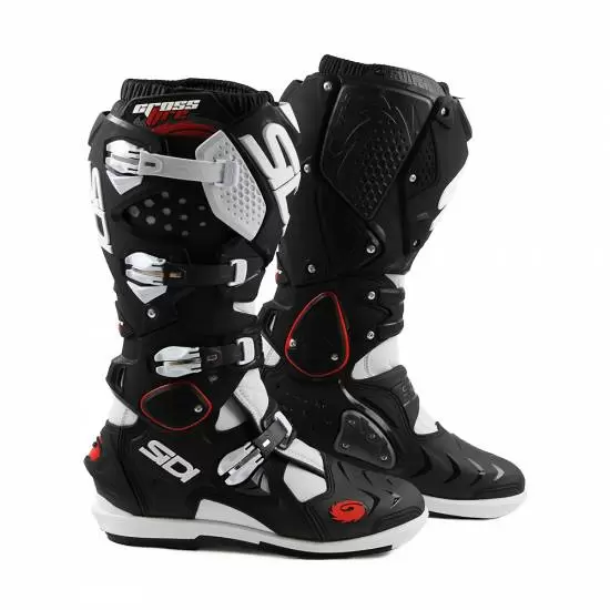 Crossfire 2 SRS Boots White Black Off Road Boots MD Racing Products