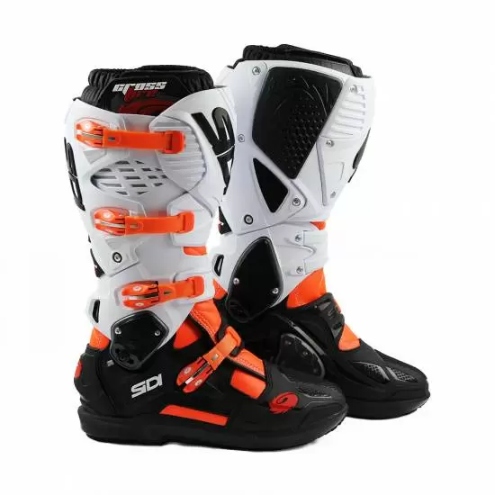 Sidi Crossfire 3 SRS Off Road Boots Orange Black White