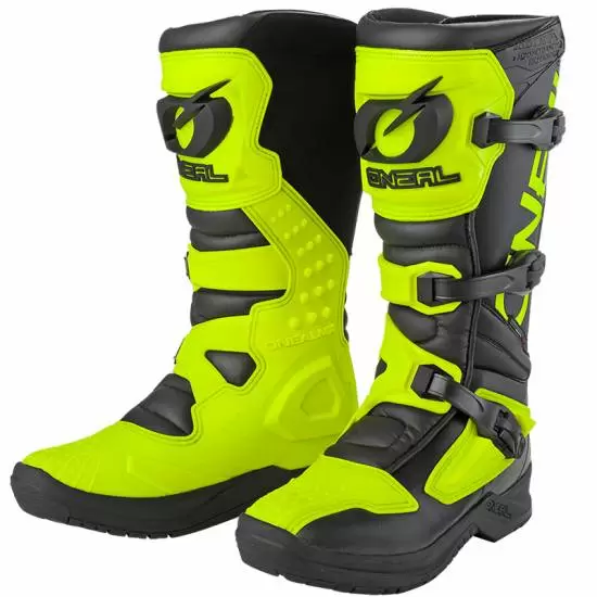 O Neal RSX Black Neon Yellow Motocross Boots MD Racing Products
