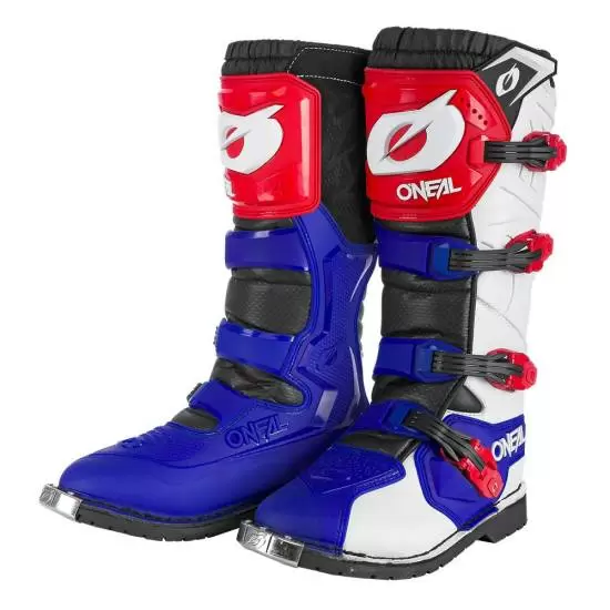 O Neal Rider Pro Boots Blue Red White MD Racing Products