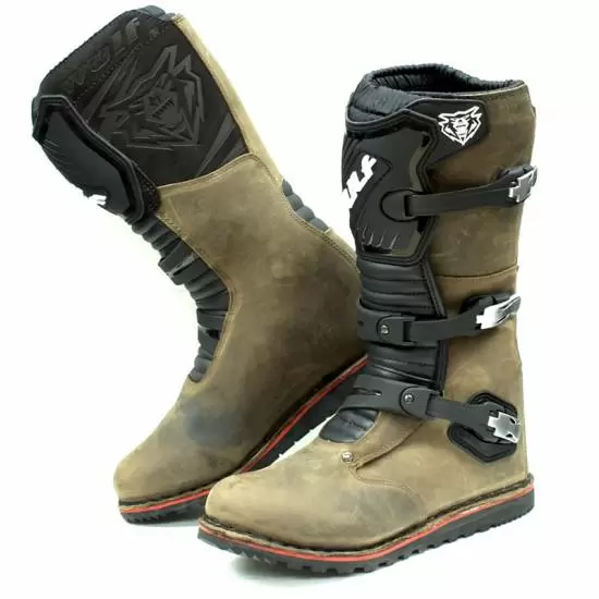 Wulfsport Brown Trials Boots MD Racing Products