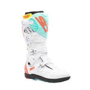 Crossfire 3 SRS MX Boots - White Fluo Mint Coral 