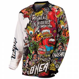 ONeal Mayhem Crank Black Multi Motocross Jersey