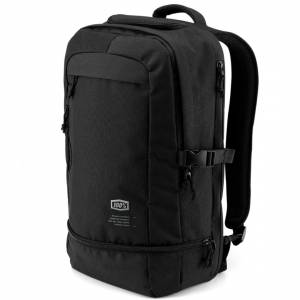 100% Transit Black Backpack