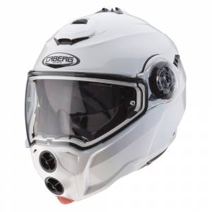 Caberg Droid Metal White Flip Up Helmet