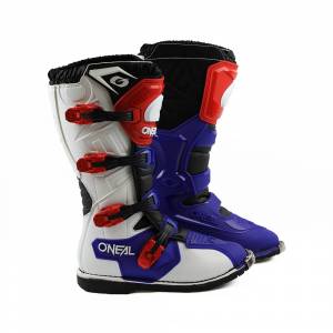 ONeal Rider Pro Blue Red White Motocross Boots