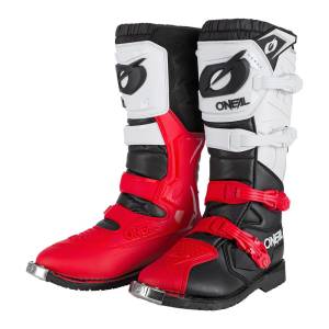 O'Neal Rider Pro Boots - Black White Red