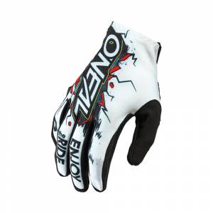 ONeal Matrix Villain White Motocross Gloves