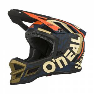 ONeal Blade Polyacrylite Zyphr Blue Orange Mountain Bike Helmet