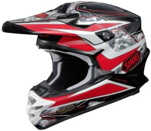 Shoei VFX-W Turmoil Motocross Helmet Red