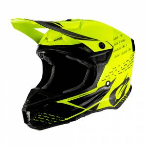 ONeal 5 Series Polyacrylite Trace Black Neon Yellow Motocross Helmet