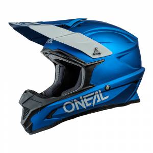 ONeal 1 Series Solid Blue Motocross Helmet