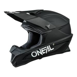 ONeal 1 Series Solid Black Motocross Helmet