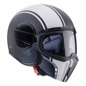 Caberg Ghost Legend Matt Black White Open Face Helmet