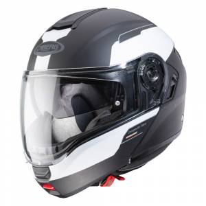 Caberg Levo Prospect Matt Black White Flip Up Helmet