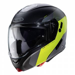 Caberg Horus Scout Matt Black Yellow Flip Up Helmet