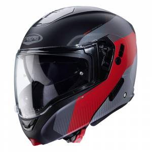 Caberg Horus Scout Matt Black Red Flip Up Helmet