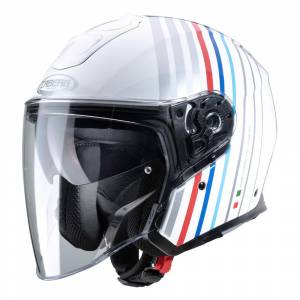 Caberg Flyon Bakari White Silver Open Face Helmet