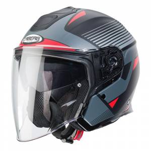 Caberg Flyon Rio Matt Black Red Anthracite Silver Open Face Helmet