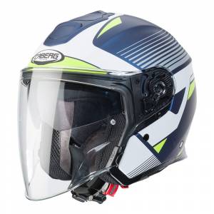 Caberg Flyon Rio Matt Blue White Yellow Silver Open Face Helmet