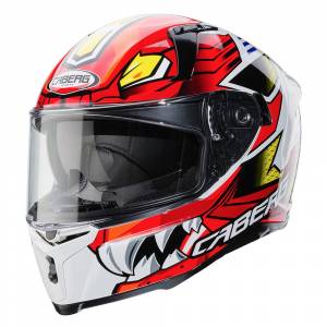 Caberg Avalon Giga White Red Yellow Full Face Helmet