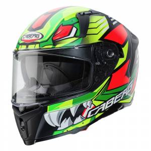 Caberg Avalon Giga Matt Black Yellow Fluo Red Fluo Full Face Helmet