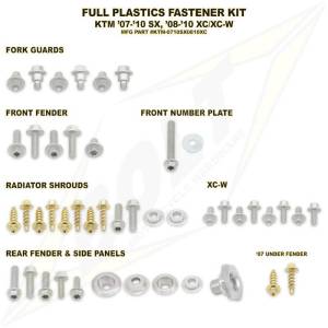 Bolt Hardware KTM SX 2007-10 XC 2008-10 Full Plastics Fastener Kit
