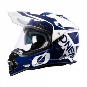 ONeal Sierra R Blue White Dual Sport Helmet