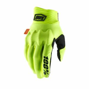 100% Cognito Fluo Yellow Black Motocross Gloves