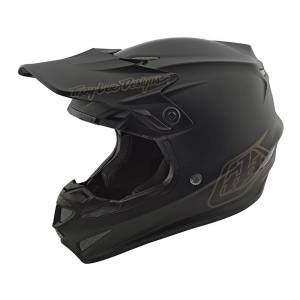 Troy Lee Designs SE4 Polyacrylite Mono Black Motocross Helmet