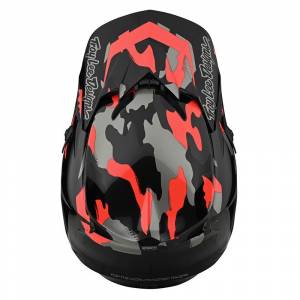 Troy Lee Designs GP Overload Camo Black Rocket Red Replacement Peak