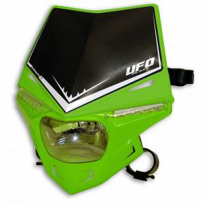 UFO Stealth headlight 12V 35W - Green