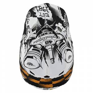 Troy Lee Designs SE4 Strike Black White Replacement Peak