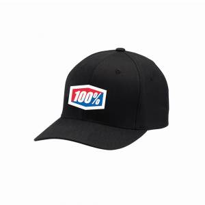 100% Official Flexfit Black Hat