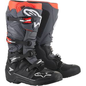 Alpinestars Tech 7 Black Grey Red Fluo Enduro Boots