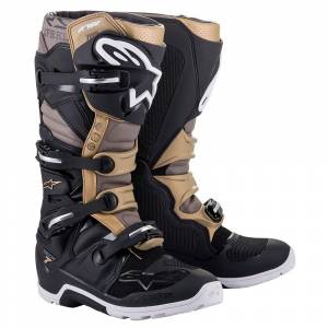 Alpinestars Tech 7 Drystar Black Grey Gold Enduro Motocross Boots