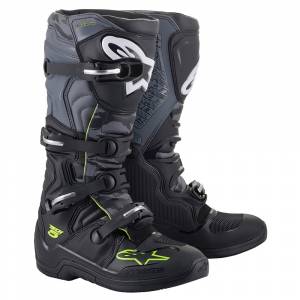 Alpinestars Tech 5 Black Cool Grey Yellow Fluo Motocross Boots