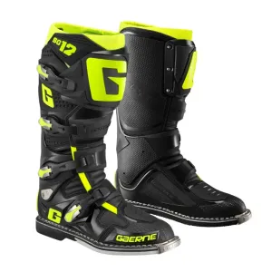 Gaerne SG12 Black Yellow Flou Motocross Boots